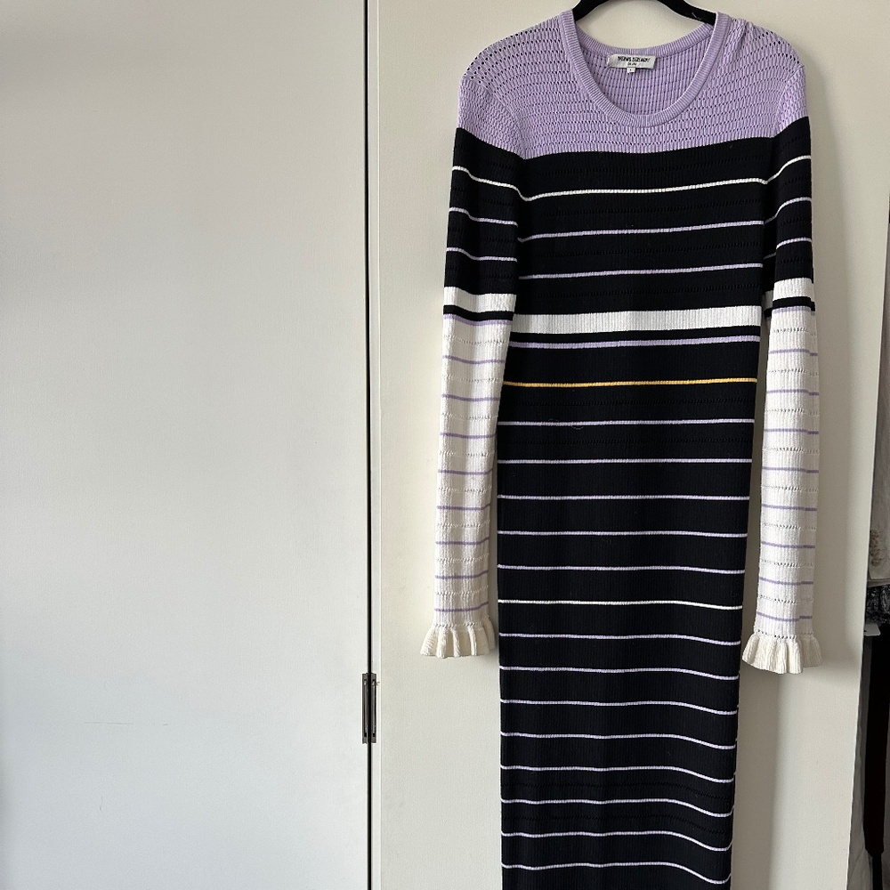 Opening Ceremony Long Sleeve Knit Dress